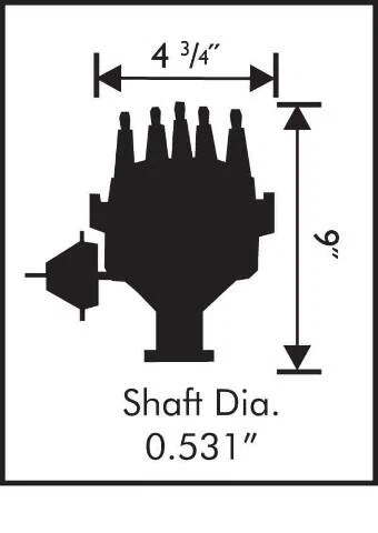 MSD Ignition 8595 Billet Ready-To-Run Distributor Ford FE Engines 332-428